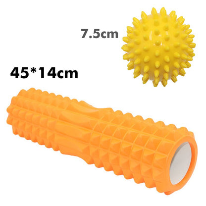 45cm*14cm Yoga column foam roller Pilates column balance bar stick relax muscle deep massage roller gym home fitness Crescent