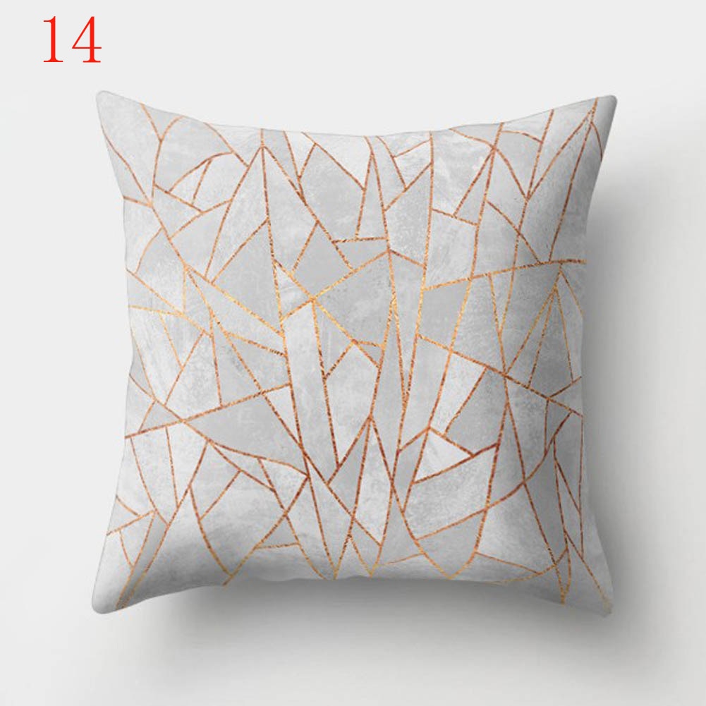 Geometric Printed Polyester Throw Pillow Cases Sofa Cushion Cover Home Decor 45x45cm Cotton Home Sofa Decorative Car Pillowcase