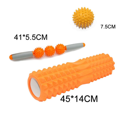 45cm*14cm Yoga column foam roller Pilates column balance bar stick relax muscle deep massage roller gym home fitness Crescent