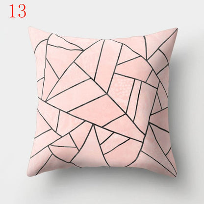 Geometric Printed Polyester Throw Pillow Cases Sofa Cushion Cover Home Decor 45x45cm Cotton Home Sofa Decorative Car Pillowcase