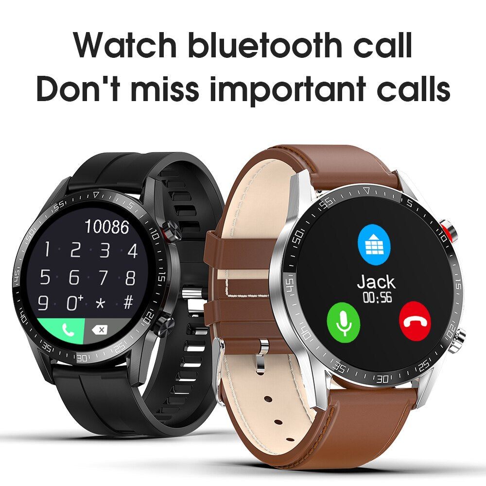 New L13 Smart Watch Men IP68 Waterproof ECG PPG Bluetooth Call Blood Pressure Heart Rate Fitness Tracker Sports Smartwatch