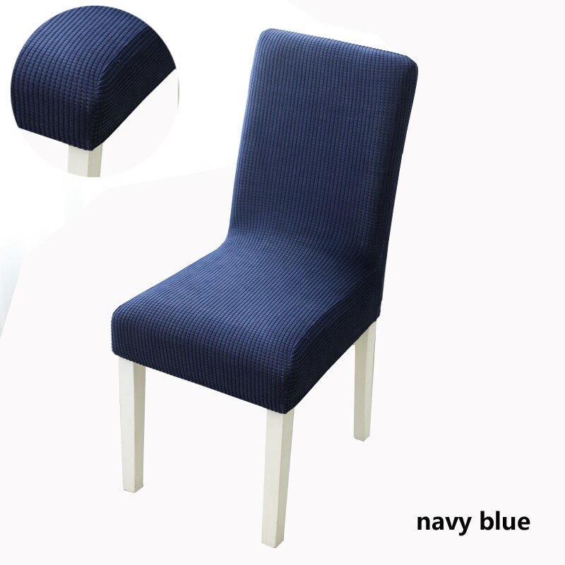 Corduroy Chair Cover Plain Solid Seat Cover Spandex Stretch Elastic Decor Covers Wedding Party