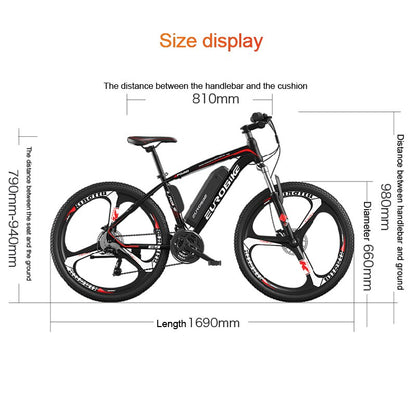 21 variable speed electric bicycle 26 inch electric bike aluminum alloy mountain ebike super light e bike for adult