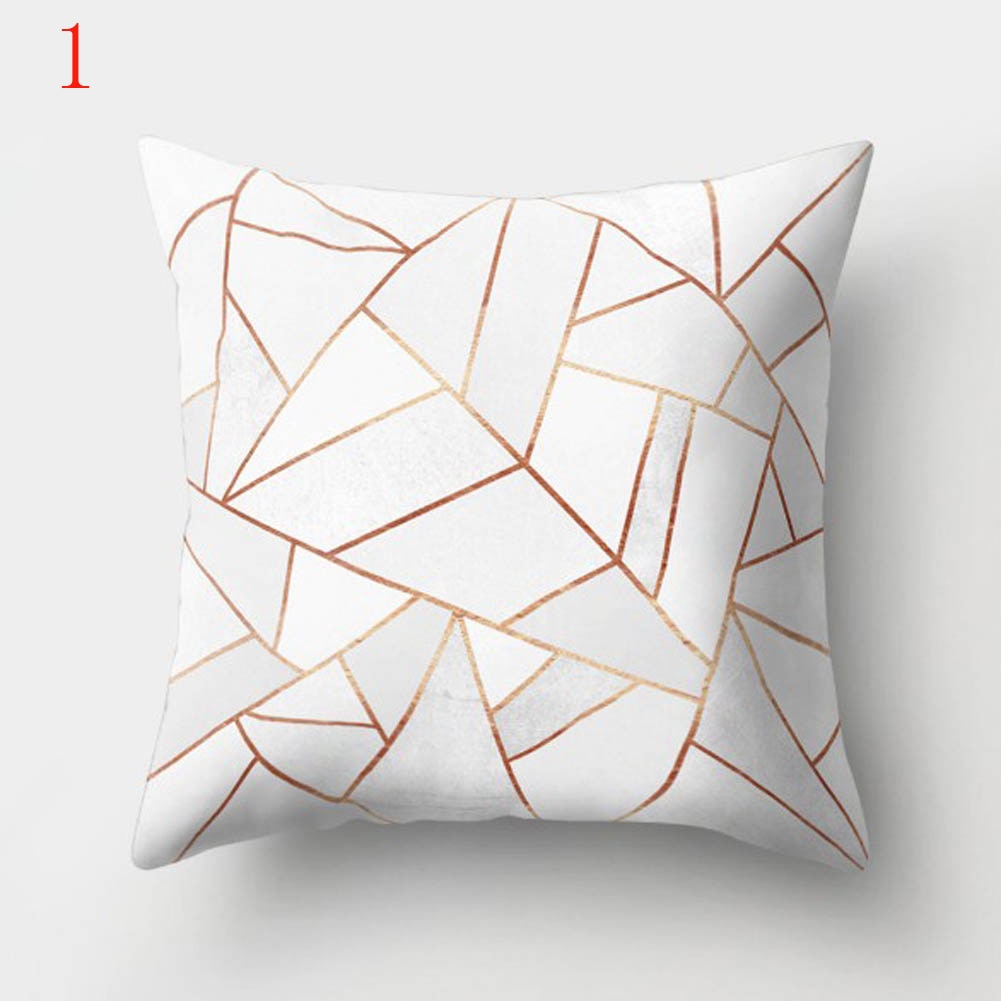 Geometric Printed Polyester Throw Pillow Cases Sofa Cushion Cover Home Decor 45x45cm Cotton Home Sofa Decorative Car Pillowcase