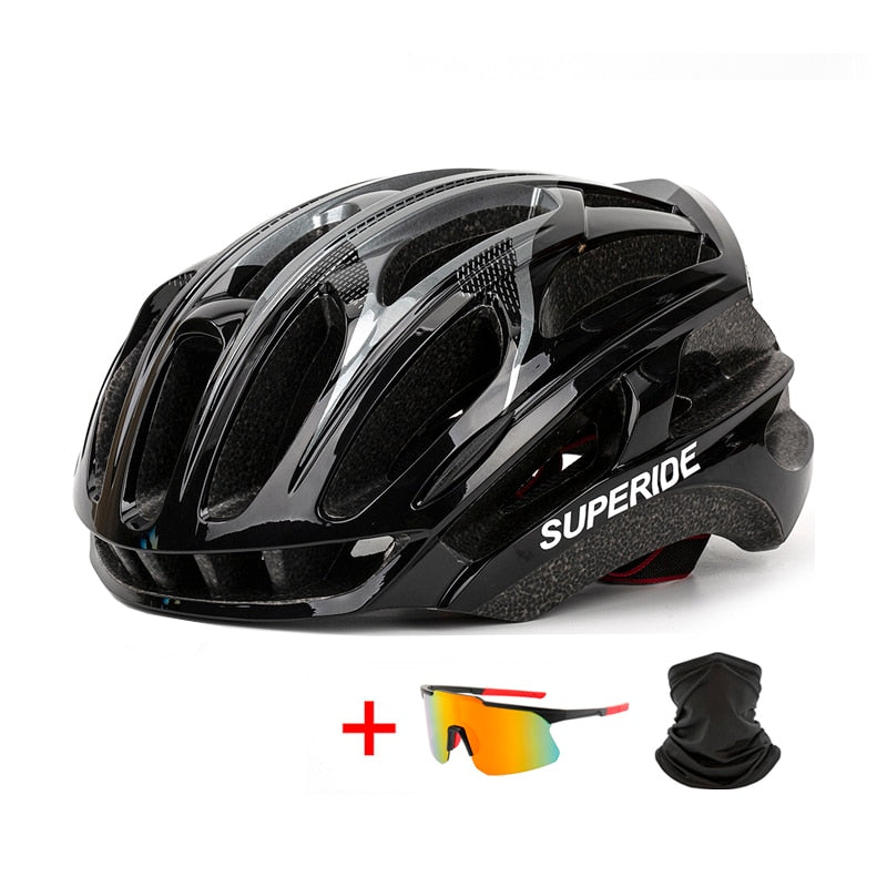 SUPERIDE Integrally-molded Mountain Road Bike Helmet Sports Racing Riding Cycling Helmet Men Women Ultralight MTB Bicycle Helmet