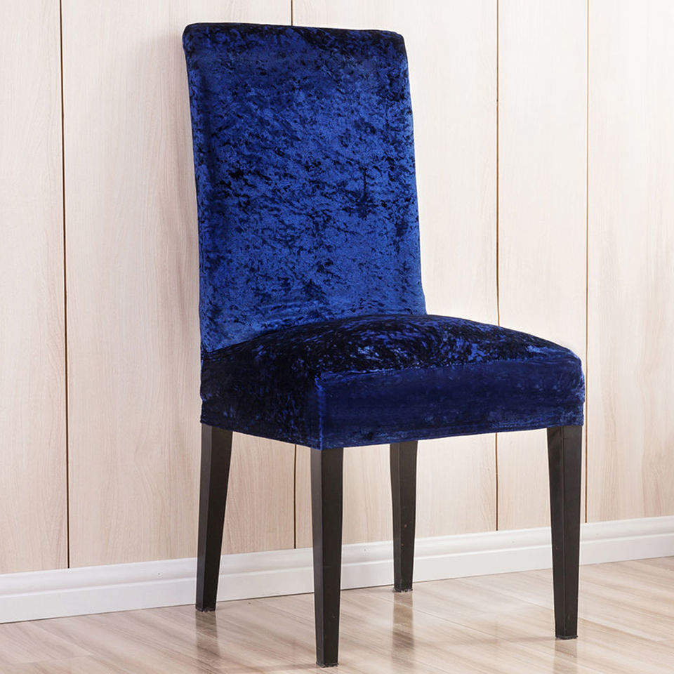 Super Soft Velvet Fabric Chair Cover Universal Size Stretch Slipcovers Elastic Seat Chair Covers Restaurant Banquet Hotel