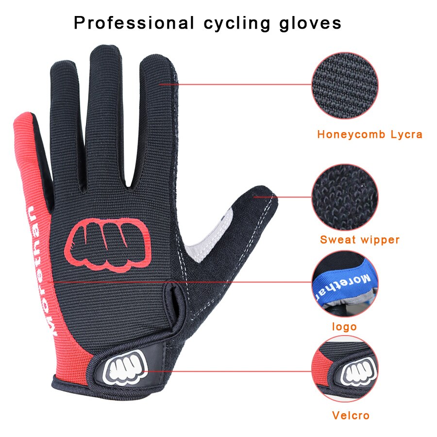 NEWBOLER Cycling Gloves Men Sports Full Finger Anti Slip Gel Pad Motorcycle MTB Road Bike Bicycle Winter Gloves Long Finger