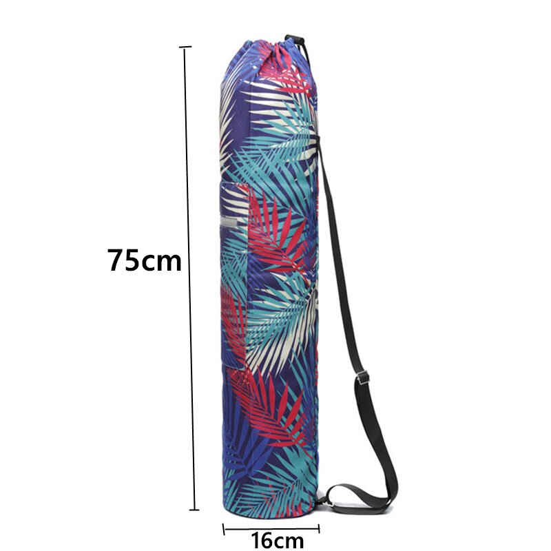 Fashion Outdoor Exercise Accessories Floral Printed Yoga Mat Bag with Adjustable Strap