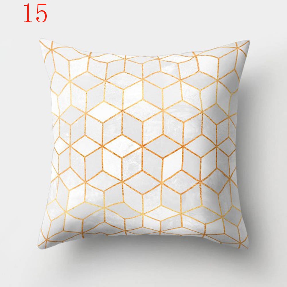 Geometric Printed Polyester Throw Pillow Cases Sofa Cushion Cover Home Decor 45x45cm Cotton Home Sofa Decorative Car Pillowcase