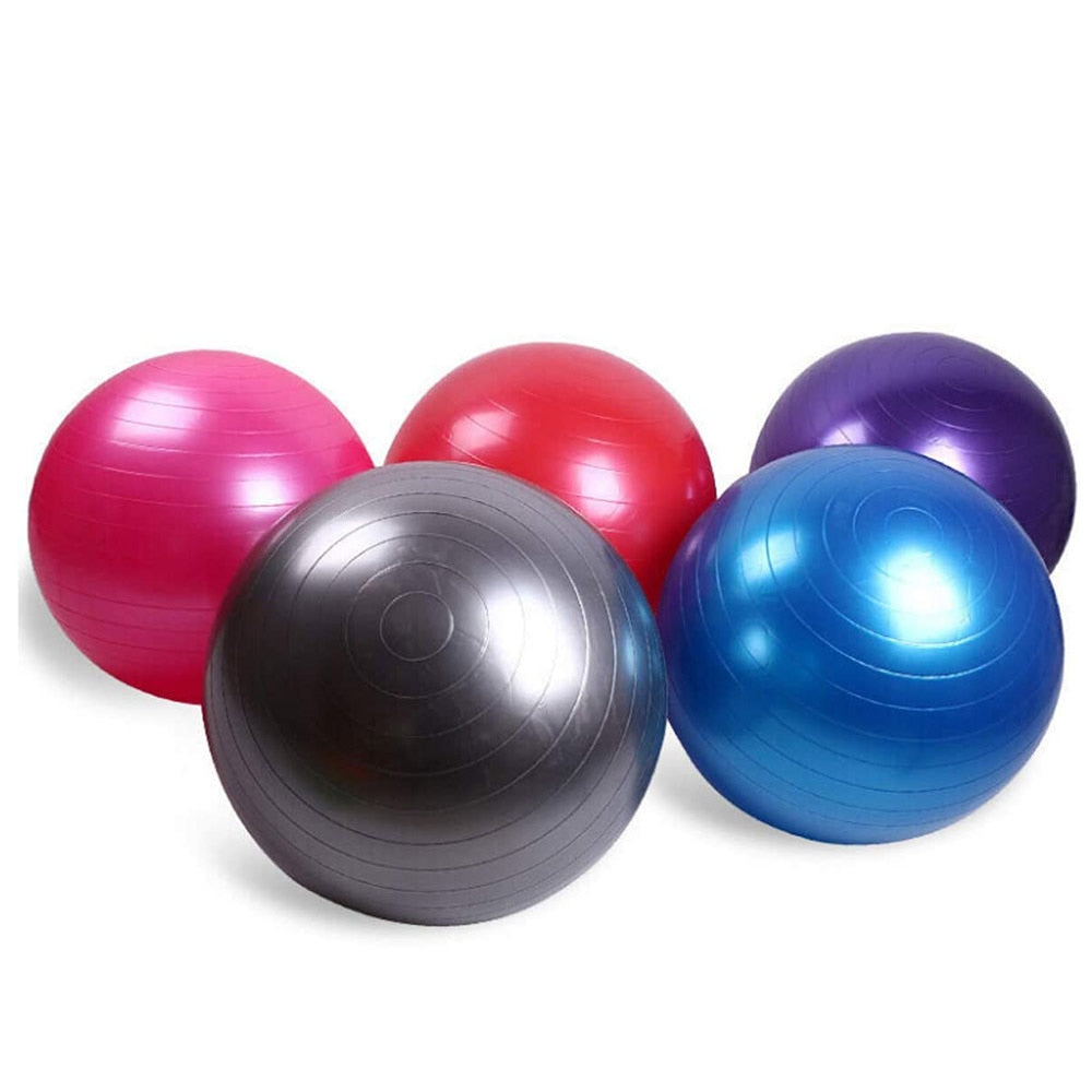 Yoga Balls Pilates Fitness Gym Balance Fitball Exercise Workout Ball 45/55