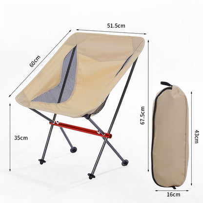 Silla plegable portátil para acampar al aire libre, taburete de pie plegable para senderismo, Picnic, sillas de pesca, herramientas de asiento