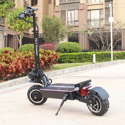 FLJ 72V 7000W Electric Scooter with Dual motors engines acrylic led pedal Top Speed E Bike Scooter electrico