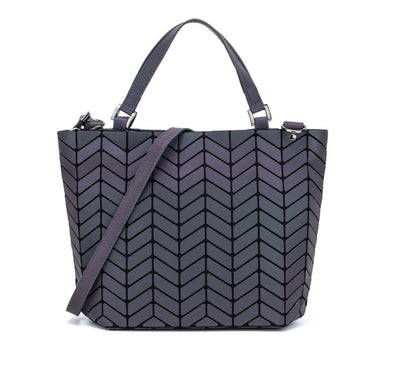 Luminous bag bao bag geometric bags for women 2020 Quilted Shoulder Bags Laser Plain Folding female Handbags bolsa feminina