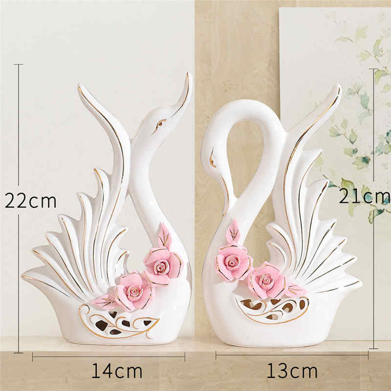 Owl Family Figurines Lovely Dancer Ornament Home Decor Creative Animal Crafts Home Decor Accessories  Wedding Gift for lovers