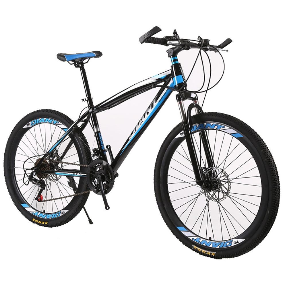 24 26 Inches Variable Speed Mountain Bike Adult Outdoor Two-disc Brake Shock-absorbing Dirt Bicycle For Men And Women