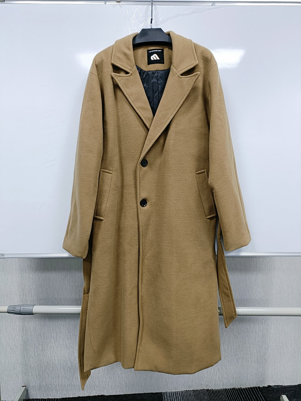 IEFB Korean Trend Men's Loose Casual Single-breasted Overcoat Autumn Winter Fashion New Long Sleeve Woolen Long Coat 9D1665