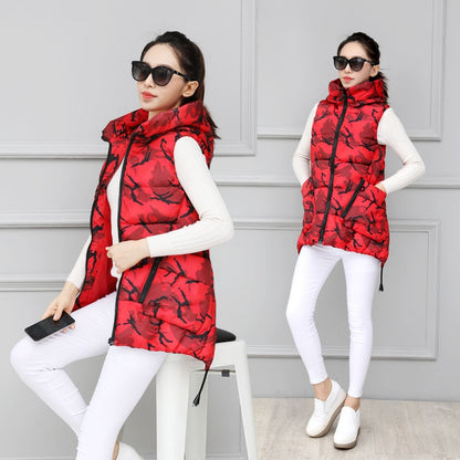 2023 Autumn And Winter Women Vest Thick New Student Cotton Coats Size 5XL Lady Clothing Warm