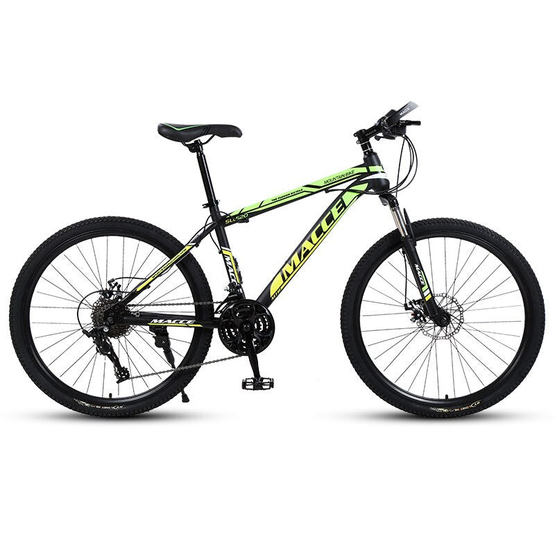 24/26 Inch Mountain Bicycle Off Road Bike Variable Speed One Piece Wheel Front And Rear Double Disc Brake