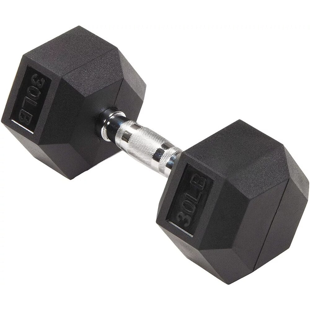 HulkFit Rubber Encased Hex Dumbbells, 10 Lb. Pair