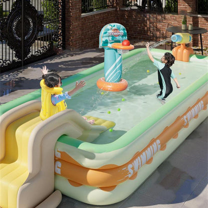 Blow Up Pool For Kids Foldable Small Inflatable Pool Thickened Family Swimming Pool For Kids Toddlers Outdoor Garden Backyard