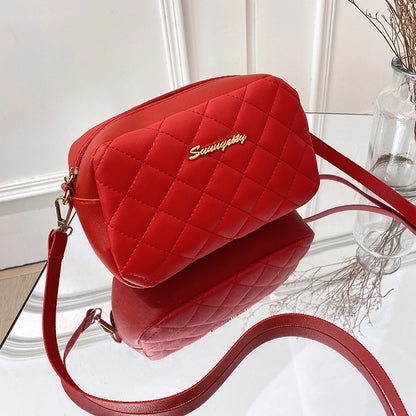 Luxury Tassel Small Messenger Bag For Women Lingge Embroidery Casual Female Shoulder Bag 2022 Fashion Ladies Crossbody Bags