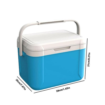 Ice Chest Portable Cooler Box Fully Insulated Portable Ice Chest Tie-Down Slots & Dry Goods Basket Large Beach Camping & Travel