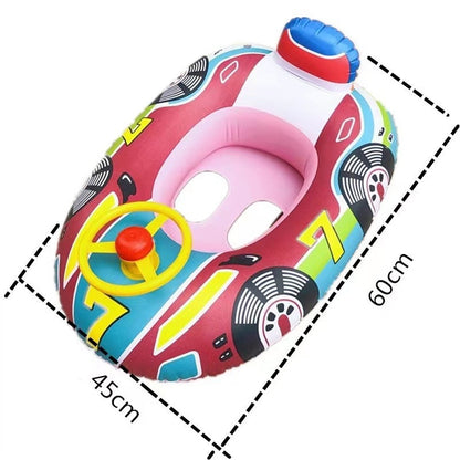 Inflatable Swimming Rings Baby Water Play Games Seat Float Boat Child Swim Ring Accessories Water Fun Pool Toys