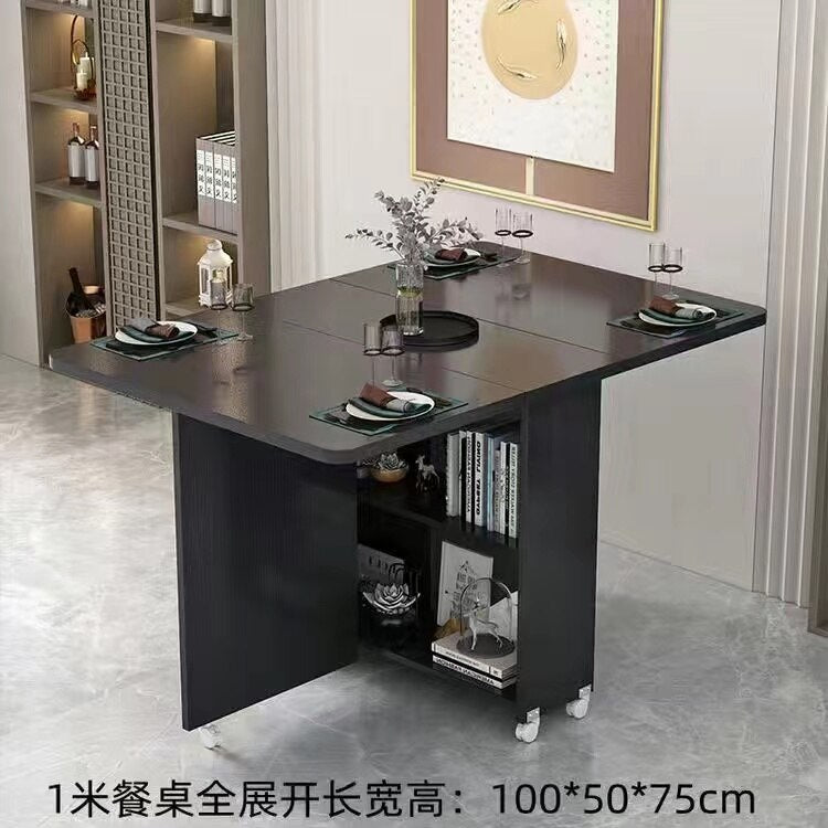 Portable Folding Dining Table Rectangle Extensio Side Round Dining Table Kitchen Garden Muebles De Cocina Kitchen Furniture