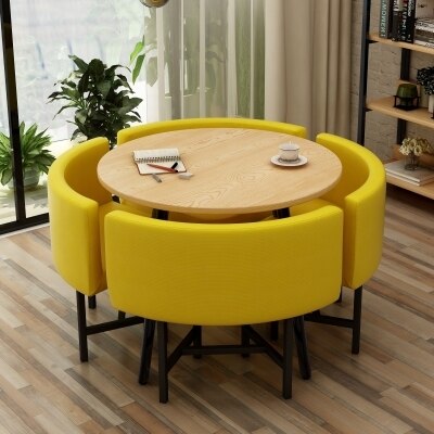 الطعام الجداول Dining Table Set 4 Chairs Tables For Lunch Dining Table Furniture For Home Dining Tables Magazine Table mesa