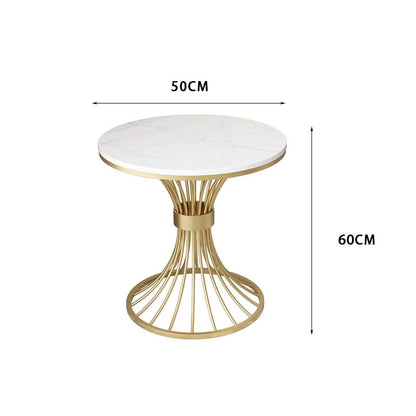 Nordic Marble round side table living room furniture sofa corner small tables balcony luxury coffee Desk INS bedside cabinet