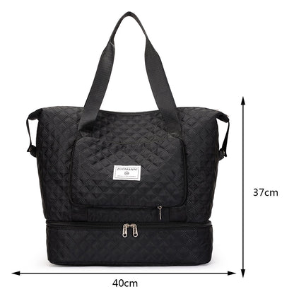 Dry-Wet Separation Yoga Handbags Large Capacity Waterproof Outdoor Gym Sports Travel Crossbody Bags Shoulder Bag for Women