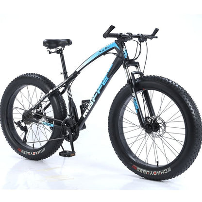 Hot Promotion Beach MACCE MTB Cycle High Steel Frame Beach Mountain Bicycle 21 Speed 26 inch Fat Wide Tire Bike Bicycle Mountain