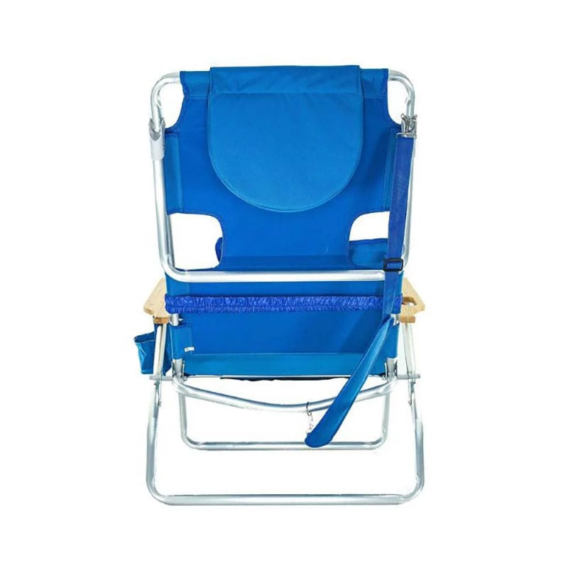 Ostrich Reclining Aluminum Beach Chair - Blue beach chair  outdoor chair camping chair