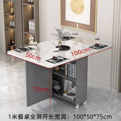 Portable Folding Dining Table Rectangle Extensio Side Round Dining Table Kitchen Garden Muebles De Cocina Kitchen Furniture