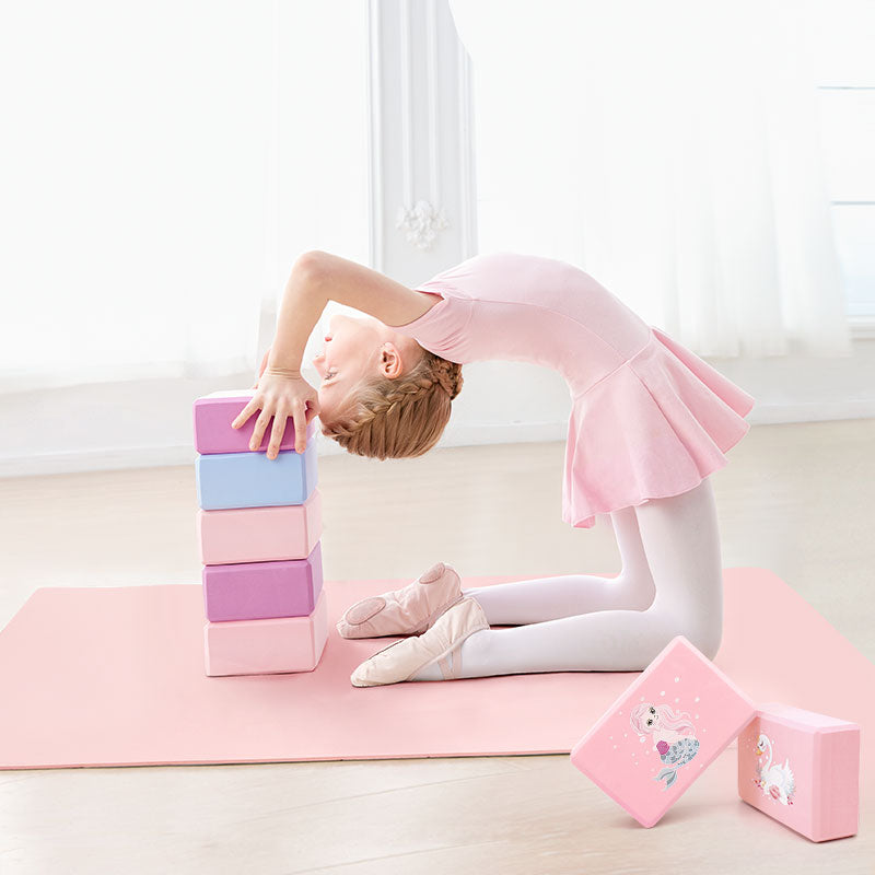 Yoga Blocks Pilates Cubes Bricks Bolster Pillow Cubes Sport Yoga Supplies Workout Home Exercise Bodybuilding Equipment EVA