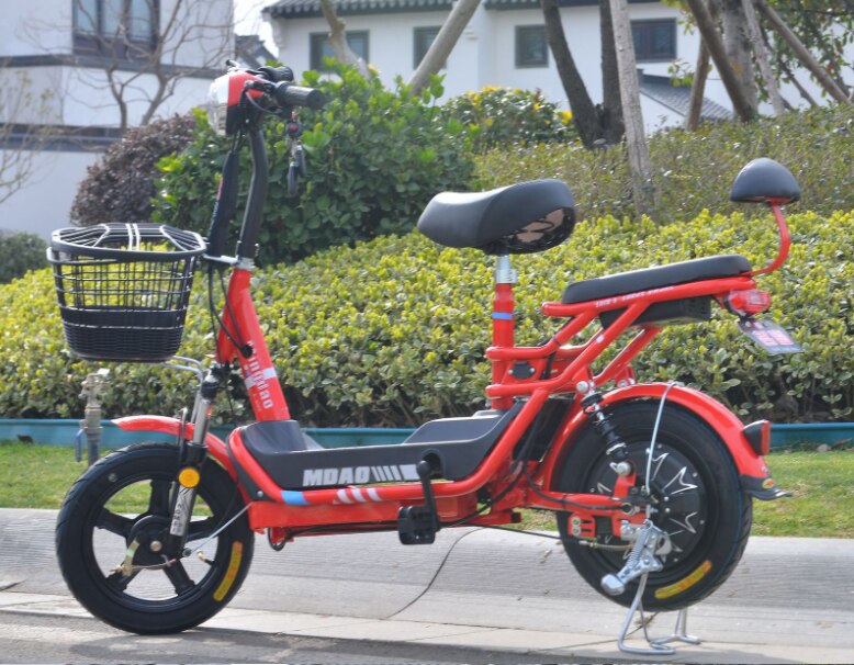 adult electric motorbike with passenger seat