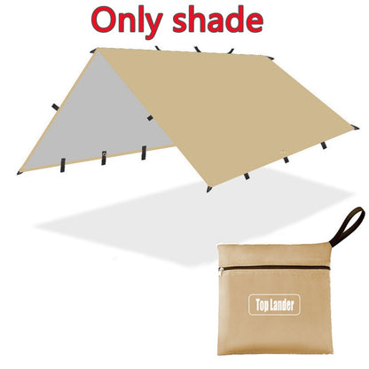 4x3m 3x3m Awning Waterproof Tarp Tent Shade Ultralight Garden Canopy Sunshade Outdoor Camping Tourist Beach Sun Shelter