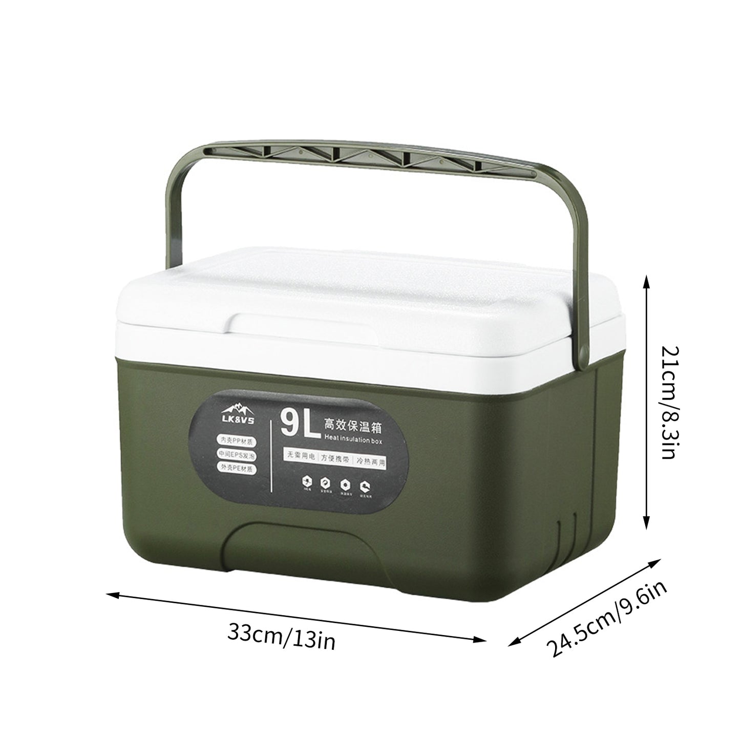 Heavy Duty Ice Box 8.1 QT Personal Ice Chest High-Performance Eco-friendly Heavy Duty Ice Box For Travel Beach Party Work