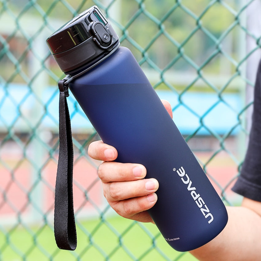 Sports Water Bottles With Time Marker Portable Leakproof Outdoor Shaker My Bottle Tritan Plastic Eco-Friendly Drinkware BPA Free
