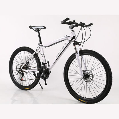 24 26 Inches Variable Speed Mountain Bike Adult Outdoor Two-disc Brake Shock-absorbing Dirt Bicycle For Men And Women