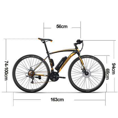700C * 35C 21 Variable Speed Electric Bicycle Removable Battery Double Disc Brake All Terrain Tyres Road E Bike
