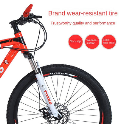 Cycling City Mountain Bicycle Outdoor Off-road Bike 24/26 Inch Variable Speed Shock Bike Double Disc Brake Spoke Wheel Bicycle