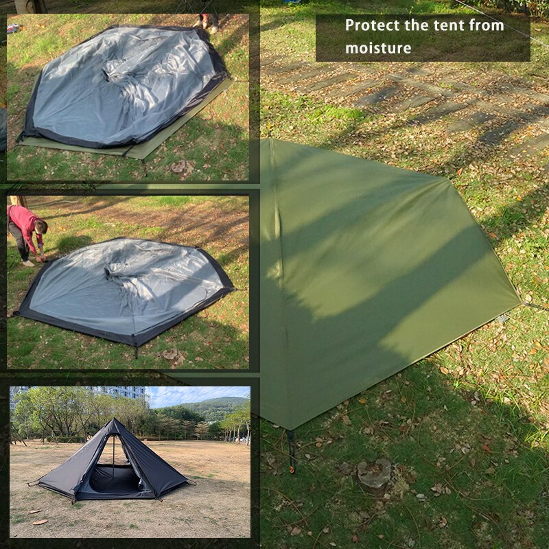 4.1x4.1m Large Camping Mat Hexagon Octagon Waterproof Ground Sheet Footprint Picnic Mat Big Tarp Awning Shade Beach Travel Mat