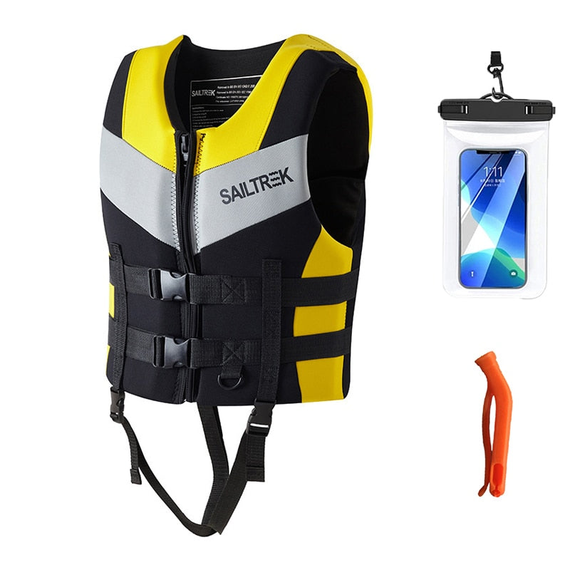 Life Vest Adults Surf Vest Kayak Wakeboard Motorboats Raft Rescue Boat Jet Ski Water Sports Swimming Drifting Rescue Neoprene