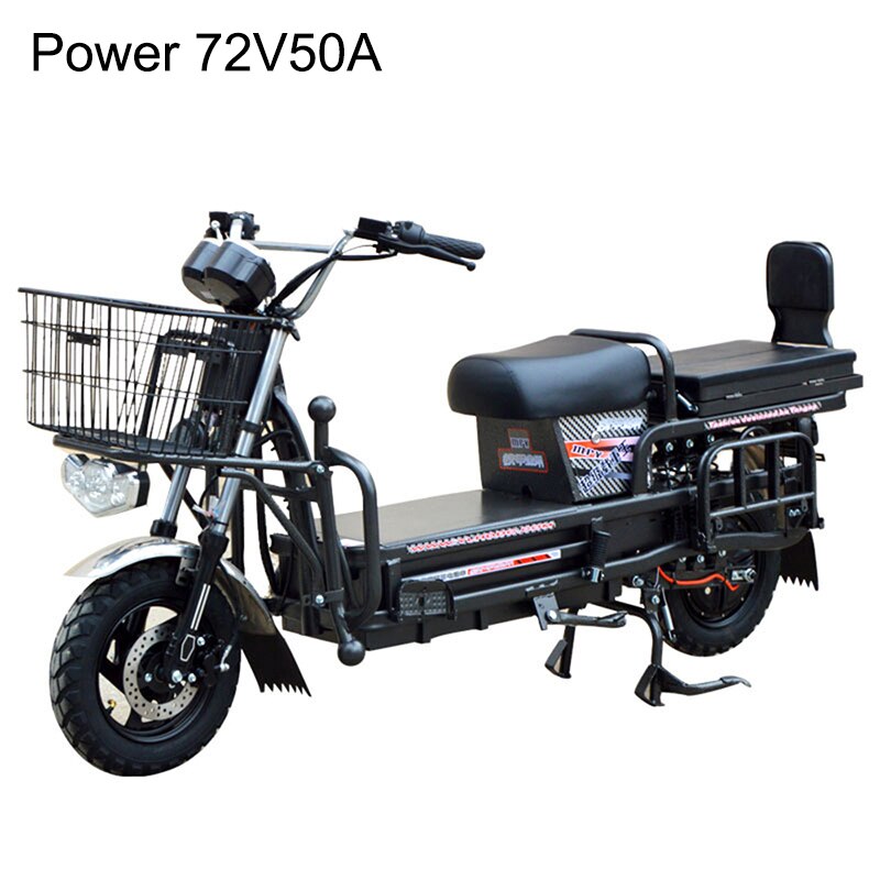 Electric Motorcycle Cargo Electromobile With Front And Rear Dual Disc Brakes Explosion-Proof Tubeless Tire 3rd Gear