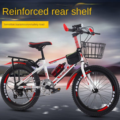 Children Mountain Bike 20-24-Inch Men And Women Variable Speed Student Bike Adult Car 7-11-12 Years Old Single Speed Bicycle New