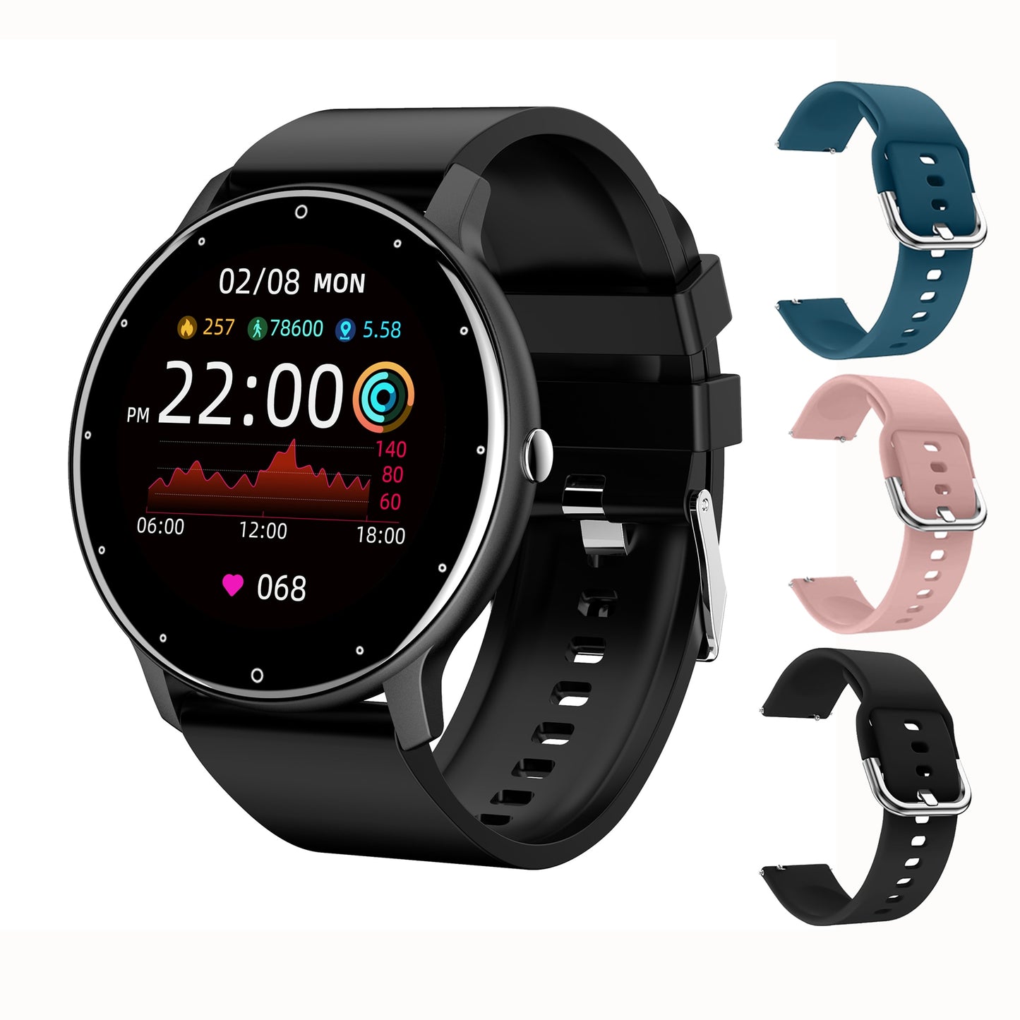 CanMixs 2023 New Smart Watch Women Men Lady Sport Fitness Smartwatch Sleep Heart Rate Monitor Waterproof Watches For IOS Android