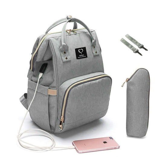 Diaper Backpack Large Capacity Nappy Bag Waterproof Maternity Travel Nursing Bags Baby Care Stroller Handbags USB design