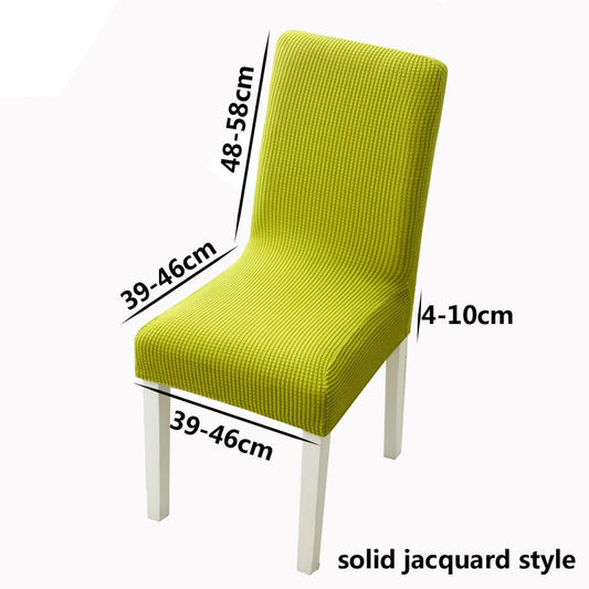 Corduroy Chair Cover Plain Solid Seat Cover Spandex Stretch Elastic Decor Covers Wedding Party