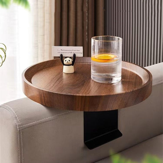 Sofa Coffee Table MDF Mini Side Table Waterproof Stain Resistant Corner Table Sofa Armrest Tray Installation-Free Adjustable